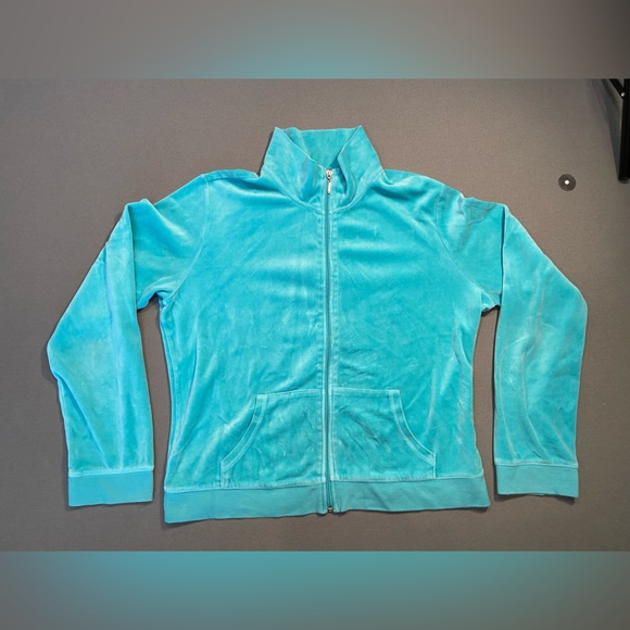 Mossimo‎ Track Jacket, zip up, pockets, velour like fabric, size XXL - Picture 1 of 7